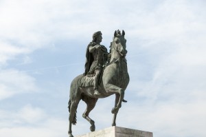 _LEP1236  - Lyon,  place Bellecour et la Statue de Louis XIV